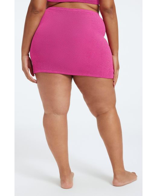 GOOD AMERICAN Pink Always Fits Cover-up Miniskirt