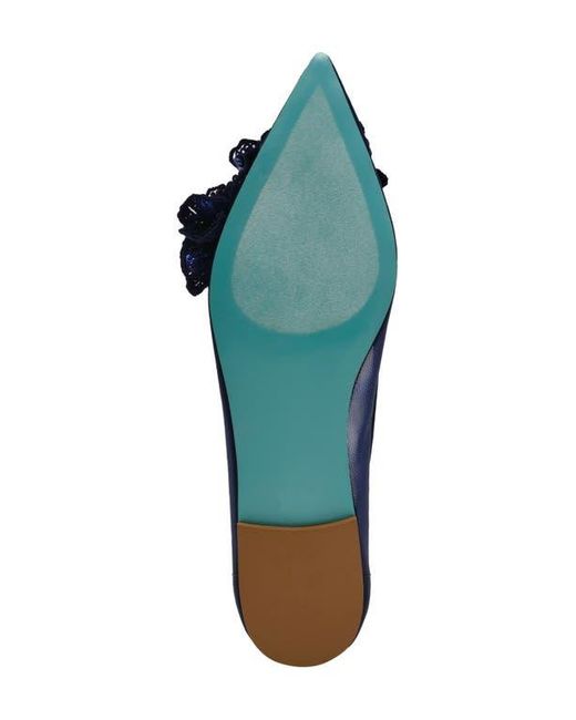Betsey Johnson Blue Pointed Toe Flat