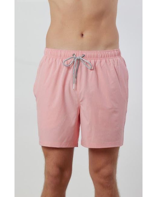 Rainforest Pink Not Your Average Solid Swim Trunks for men