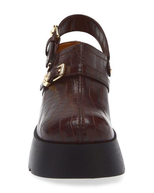 Ganni Brown Kat Platform Mule