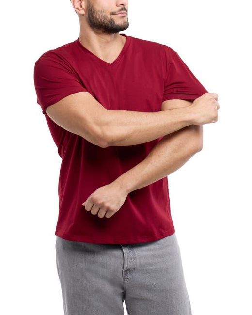 Xray Jeans Red V-Neck Flex T-Shirt for men