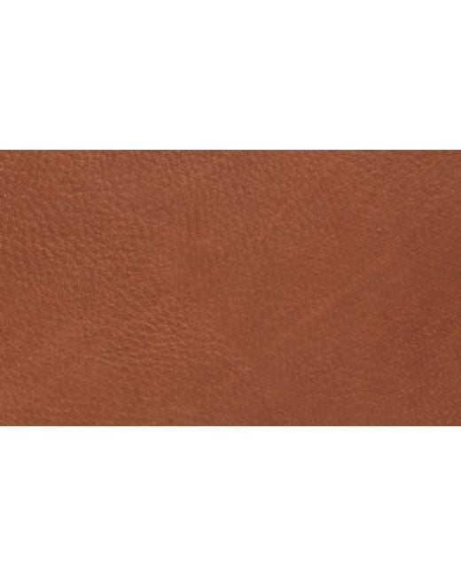 Johnston & Murphy Brown Pebbled Leather Briefcase for men