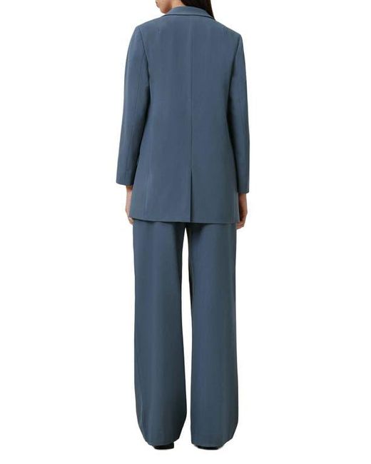 AllSaints Blue Aleida Wide Leg Pants