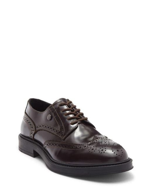 Roberto Cavalli Brown Oxfords Sleek Leather Design Roberto Cavalli Crip Wingtip Derby in Brown for Men | Lyst main image 2