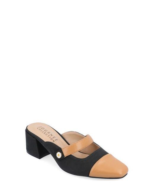 Journee Collection Black Dalla Pump