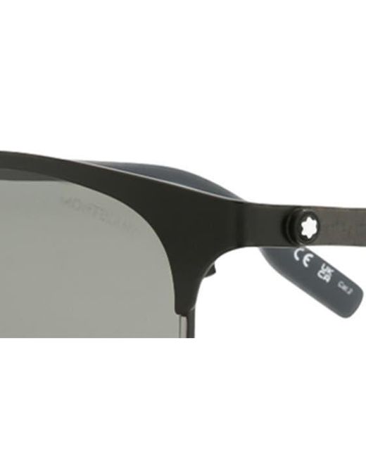Montblanc Multicolor 53mm Square Sunglasses for men