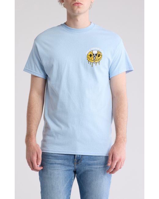 Retrofit Blue Smile Through It All Graphic T-shirt for men