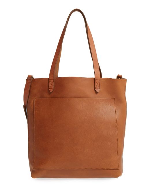Madewell Brown Medium Leather Transport Tote