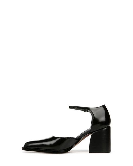 Sarto Black Diona Ankle Strap Pointed Toe Pump