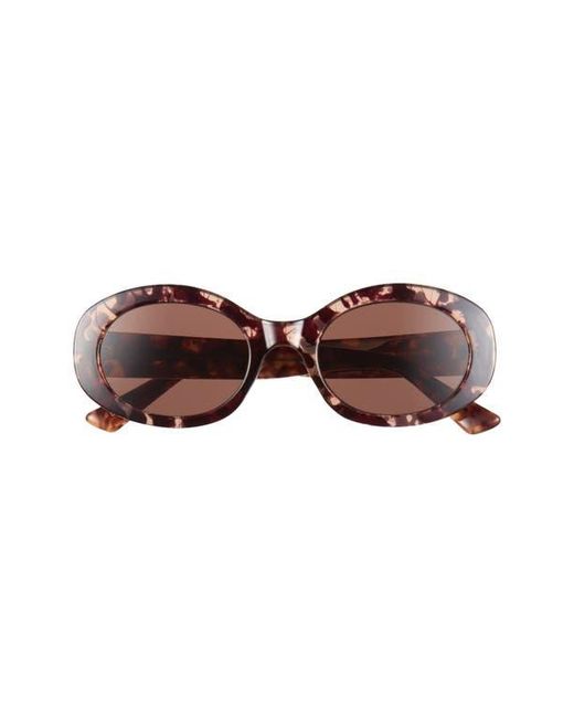 DIFF Brown Delaney 52Mm Oval Sunglasses for men