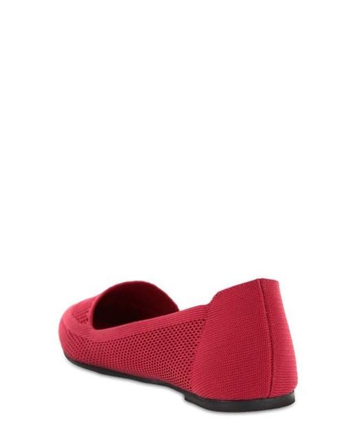MIA Red Corrine Knit Flat
