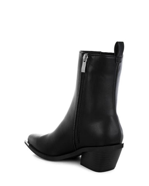 LONDON RAG Black Jeffers Western Bootie