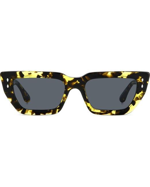 Isabel Marant Black 54Mm Rectangular Sunglasses