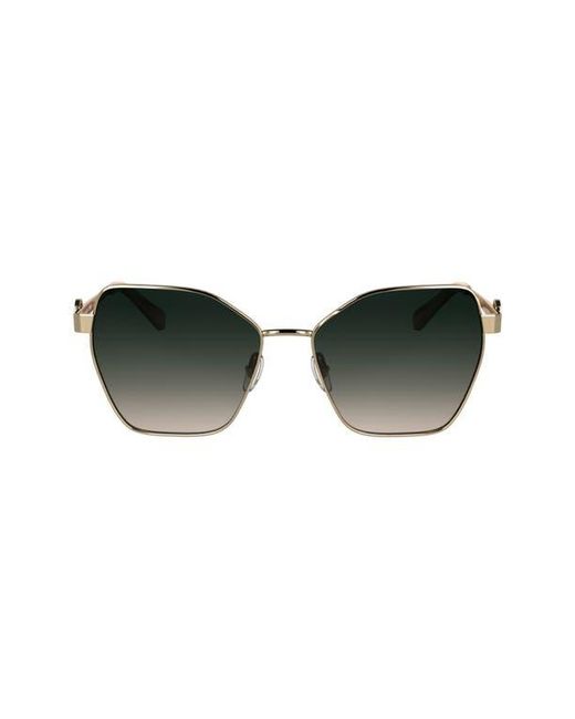 Longchamp Black 58Mm Gradient Square Sunglasses