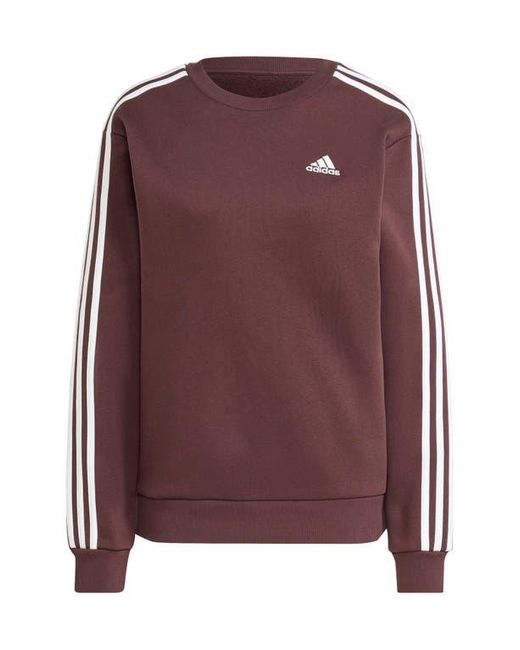Adidas Purple 3-Stripes Sweatshirt