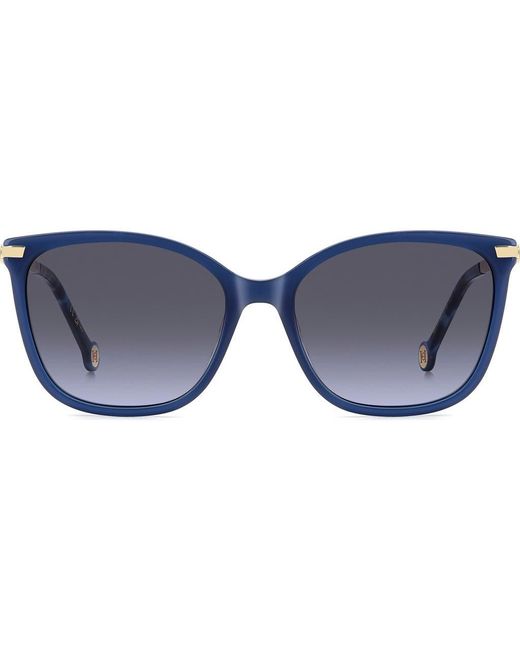 Carolina Herrera Blue Her 55Mm Gradient Rectangular Sunglasses
