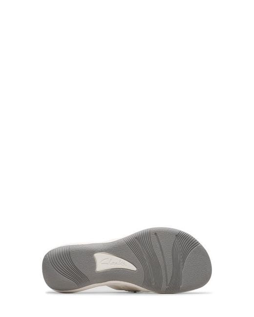Clarks White Breeze Opal Sandal