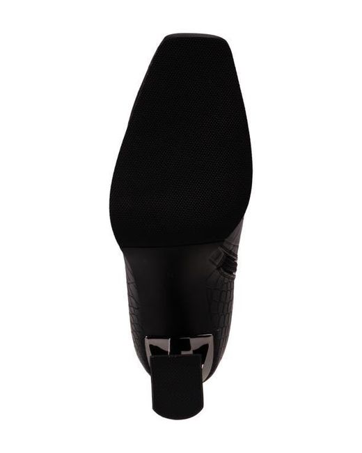 Ninety Union Black Lima Croc Embossed Boot