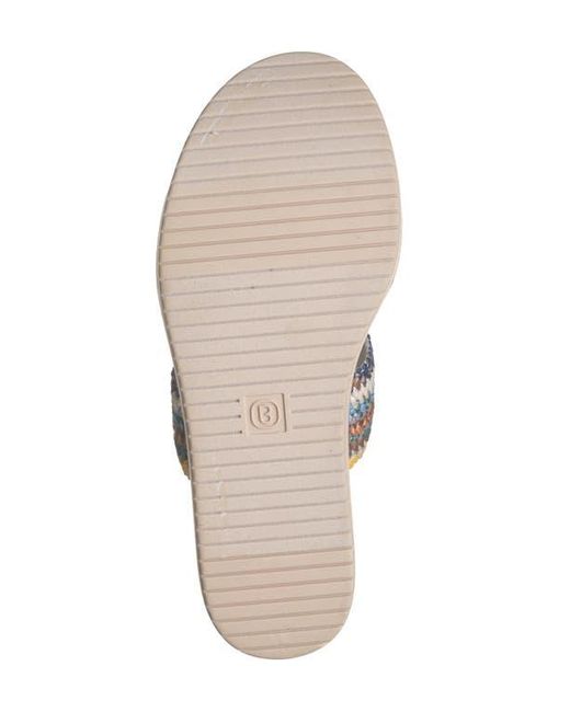 Bzees Metallic Resort Wedge Sandal
