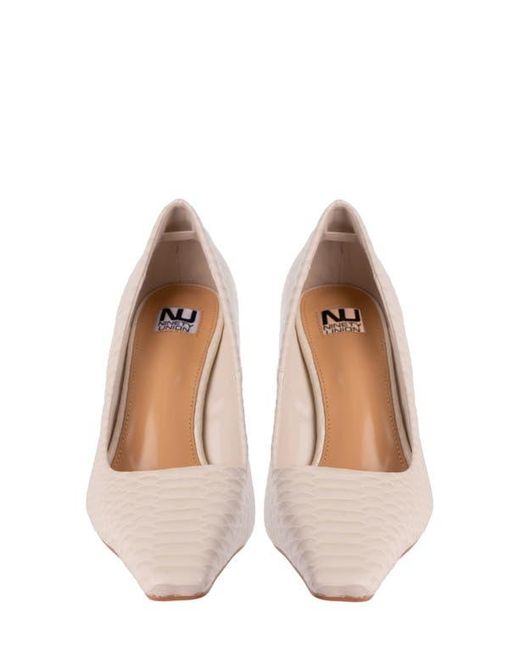Ninety Union Natural Intense Snake Embossed Pump