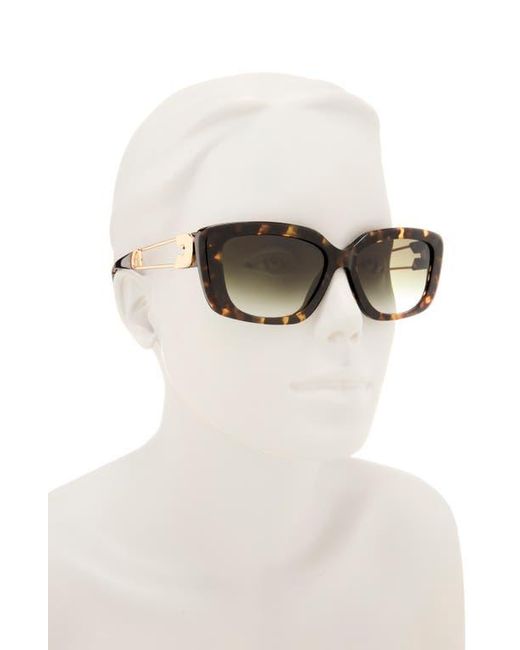 Moschino Brown 51Mm Gradient Rectangular Sunglasses
