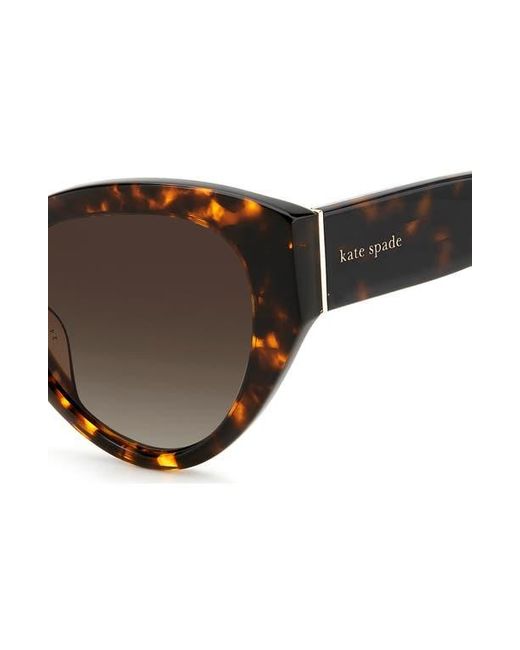 Kate Spade Brown Paisleigh 55mm Gradient Cat Eye Sunglasses