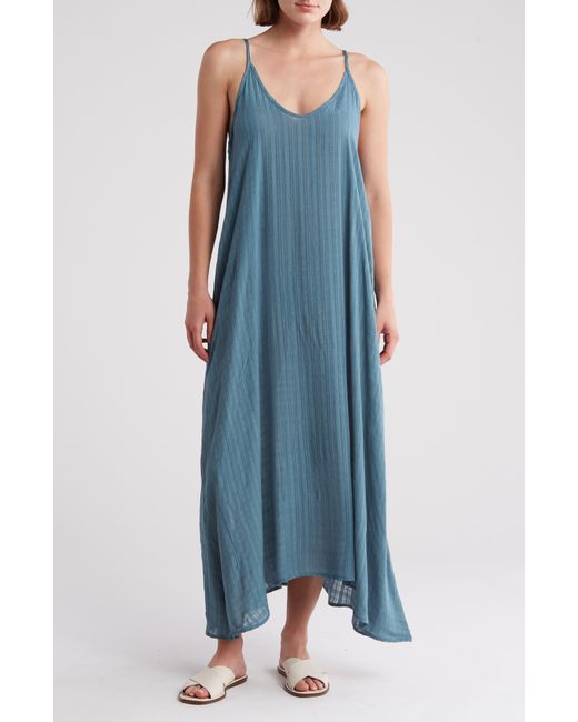 Nordstrom Blue Flowy Cover-up Maxi Dress