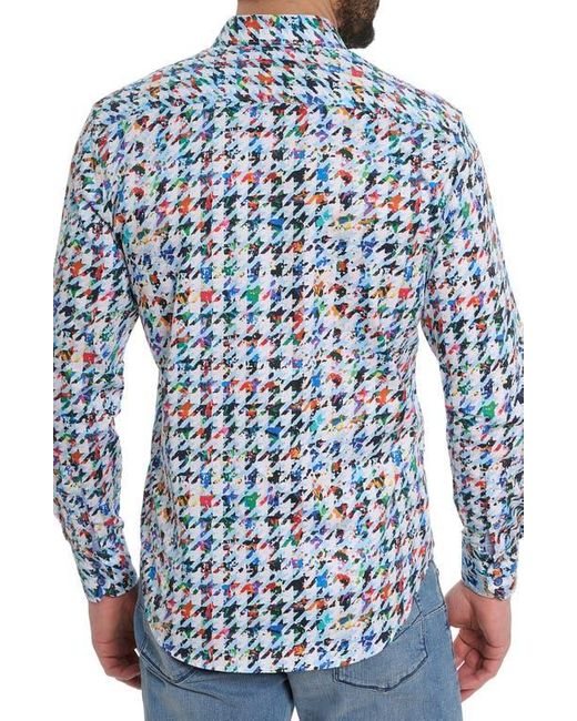 Robert Graham Blue Turbury Button-Up Shirt for men