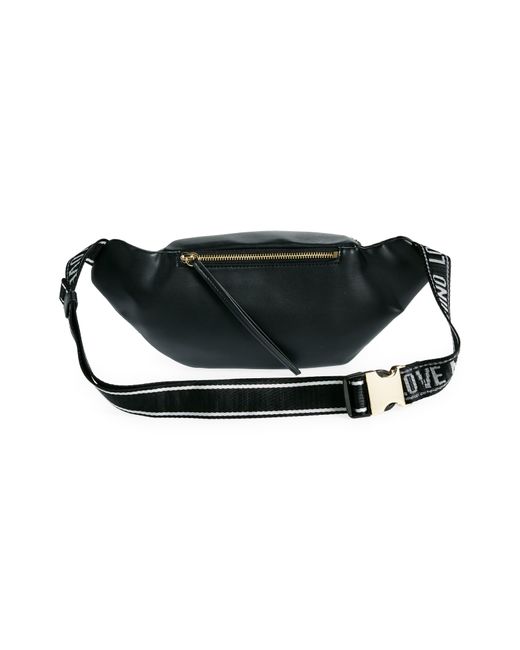 Love Moschino Gray Borsa Faux Leather Belt Bag