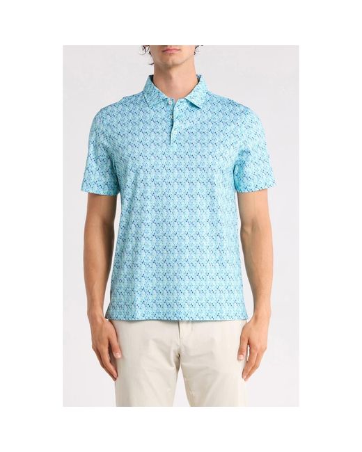 Bugatchi Blue Ooohcotton Polo for men