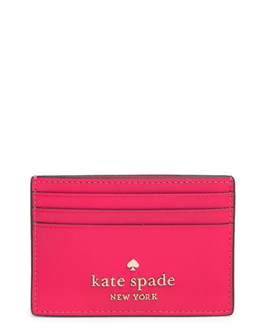 Kate Spade Pink Cameron Small Slim Cardholder Wallet