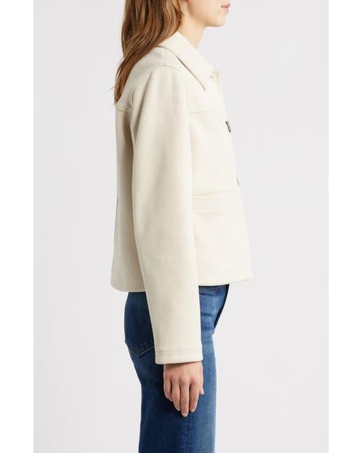 Bernardo White Faux Suede Jacket