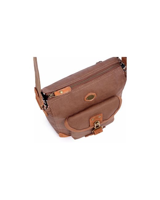 The Same Direction Brown Dolphin Studded Crossbody Bag