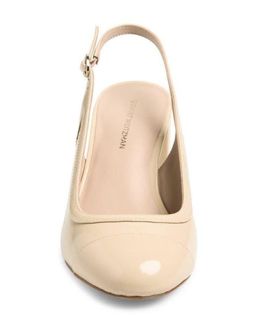 Stuart Weitzman Natural Celina 60 Slingback Pump