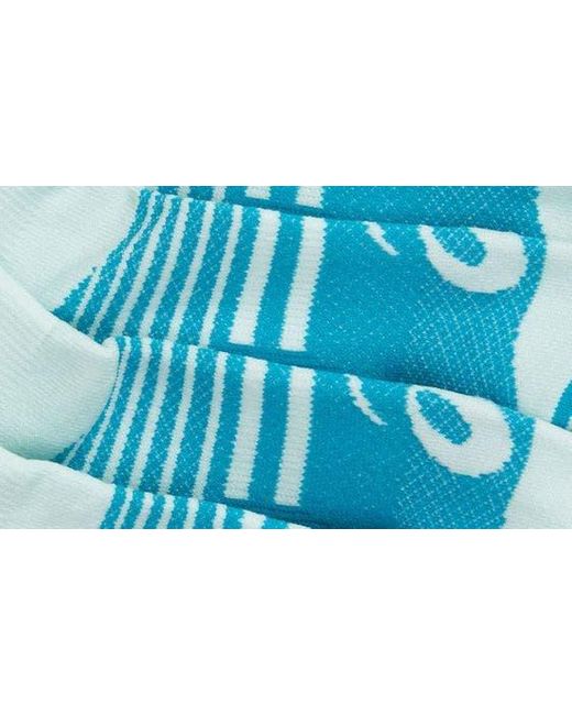 Asics Blue Quick Lyte Plus 6-pack No Show Socks