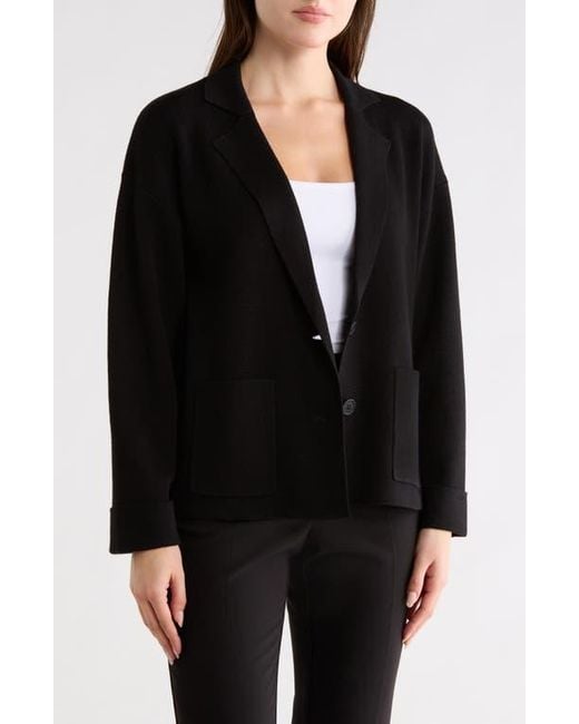 Max Studio Black Buttoned Cardigan