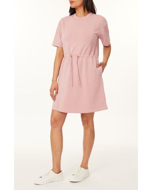 Scotch & Soda Drawstring T-Shirt Dress in Pink | Lyst