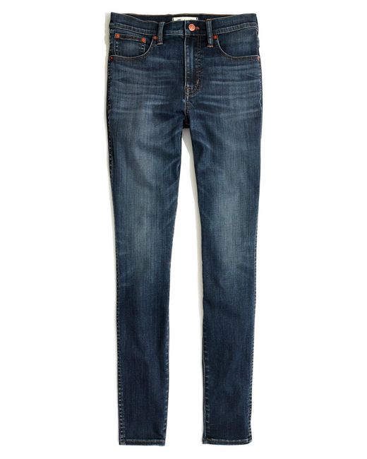 Madewell Blue 10-inch High Waist Skinny Jeans