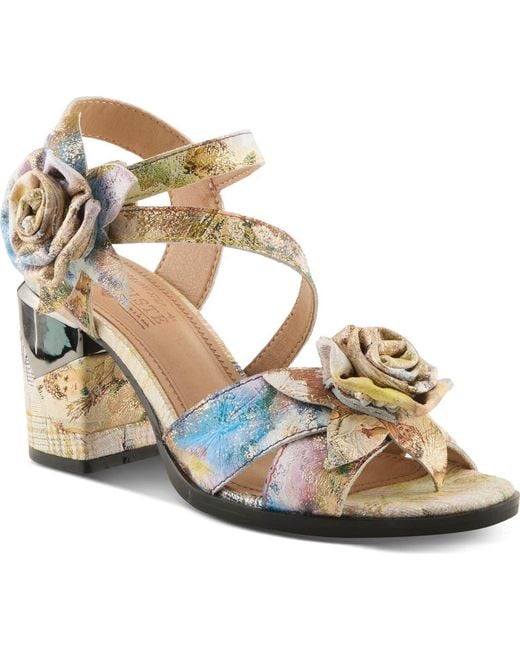 Spring Step Metallic Flowerpower Sandal