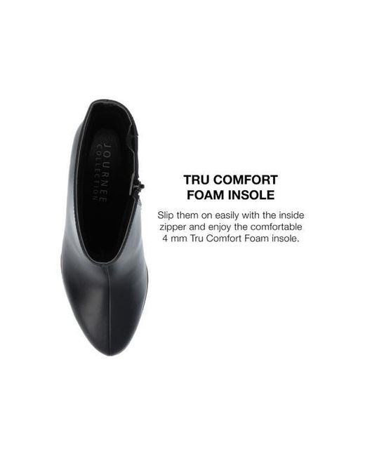 Journee Collection Black Romer Tru Comfort Platform Bootie
