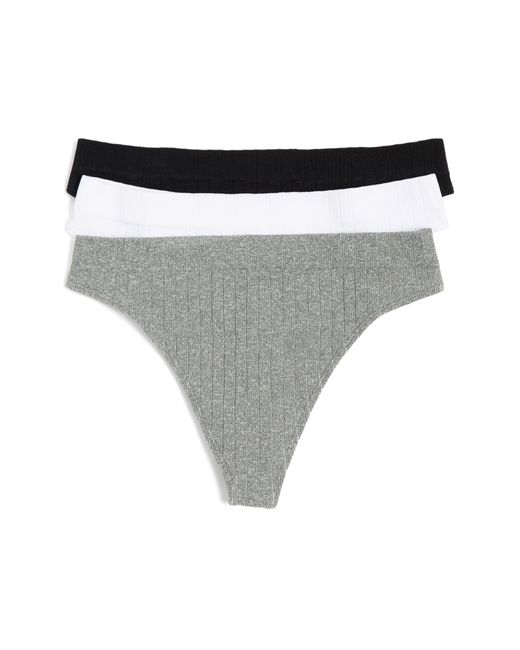 Abound Gray Stevie Textured Thongs