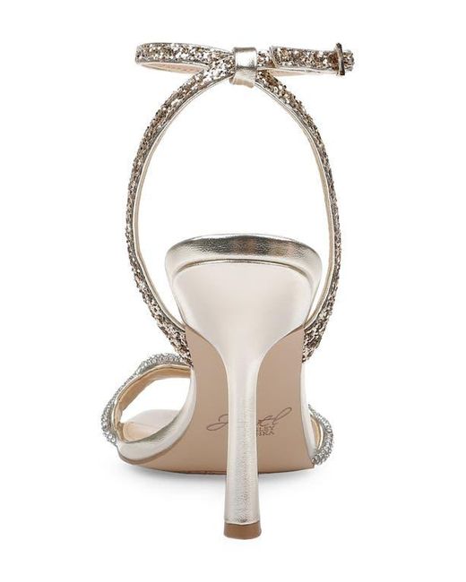 Badgley Mischka Metallic Gemma Ankle Strap Sandal