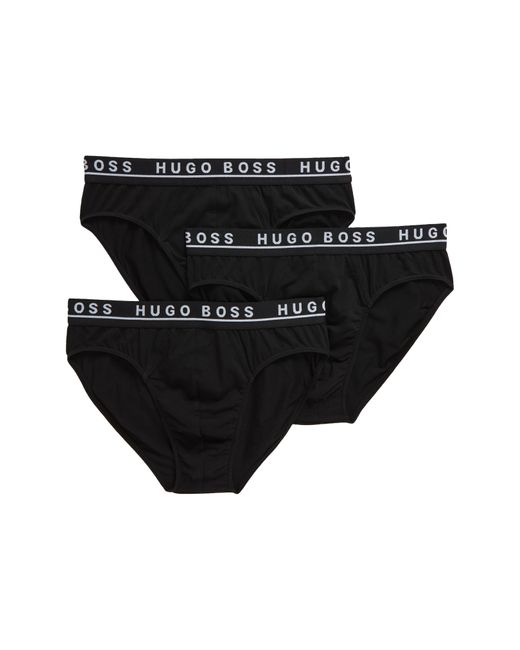 Boss Black Assorted 3-pack Stretch Cotton Briefs for men