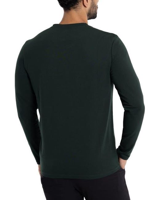 Xray Jeans Green Crewneck Long Sleeve T-Shirt for men