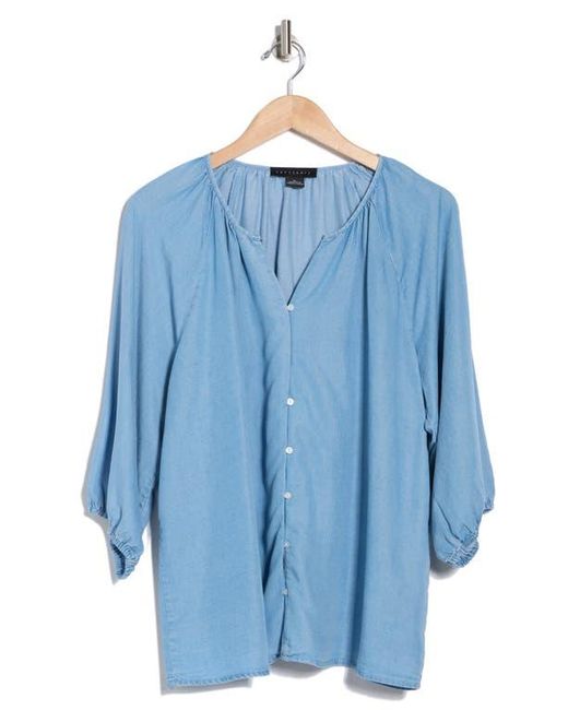 Sanctuary Blue Giza Chambray Top
