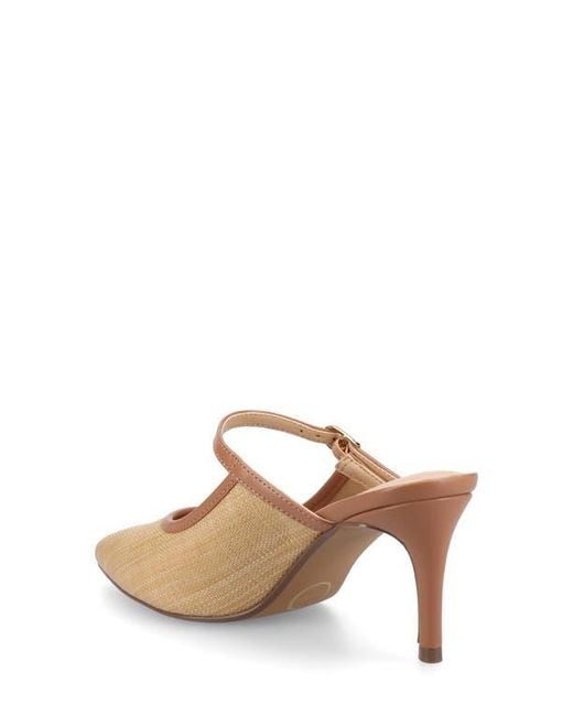 Journee Collection Brown Tiffee Pump