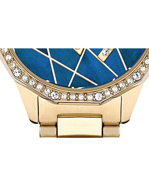 Cerruti 1881 Metallic Jesina Swarovski Crystal Bracelet Watch