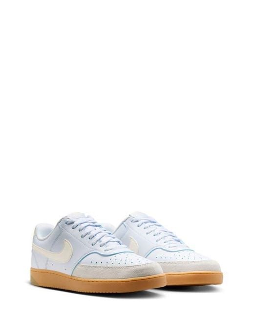 Nike Men's White Court Vision Low Sneaker