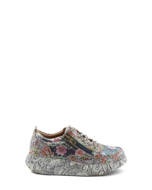 Spring Step Gray Motion Platform Sneaker