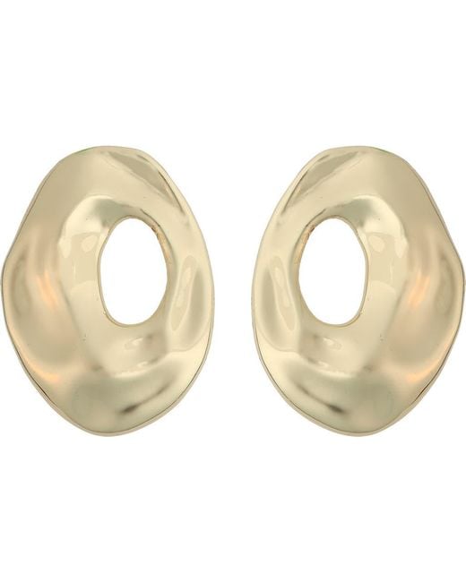 Panacea White Circle Earrings